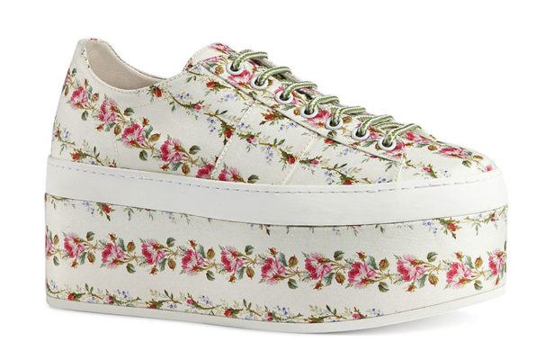 Gucci Floral Platform Sneakers