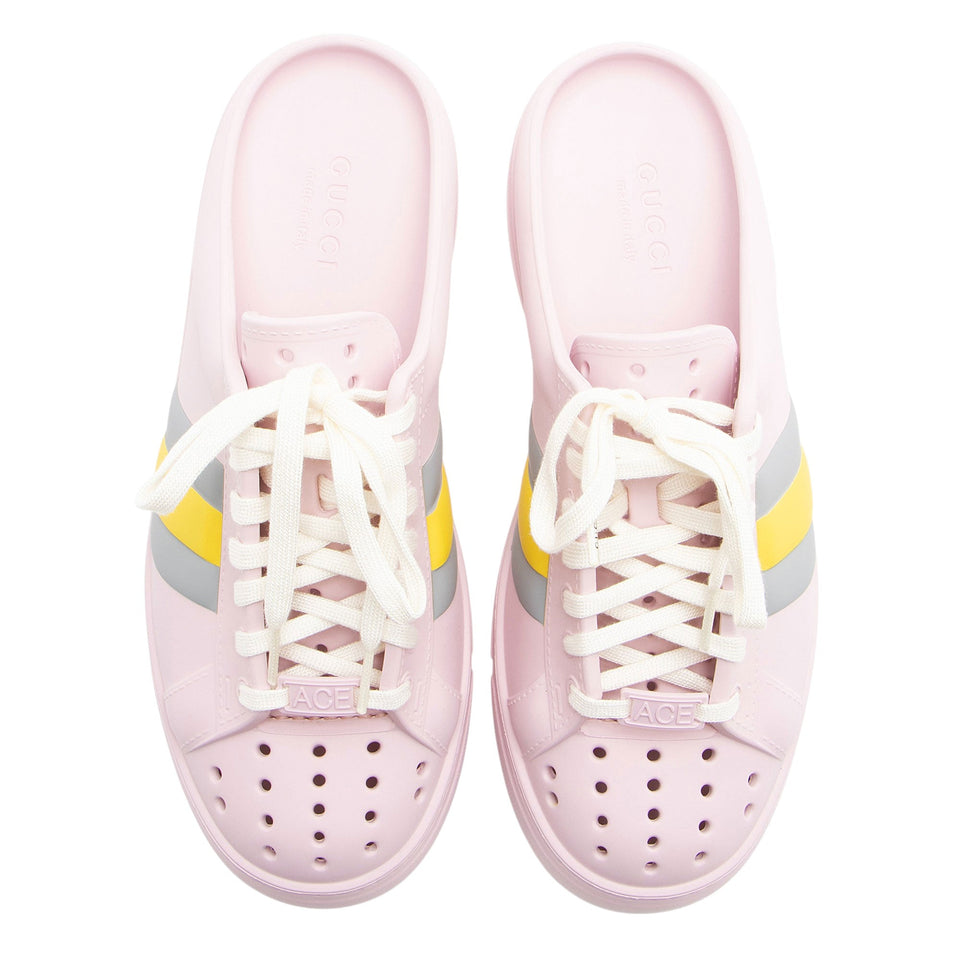 Gucci Rubber Ace Mule Sneakers - Size 9 / 39