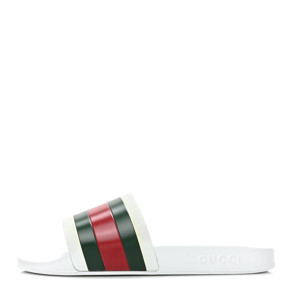 Gucci MEN'S WEB POOL SLIDES