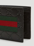 Gucci SIGNATURE WEB BI-FOLD WALLET