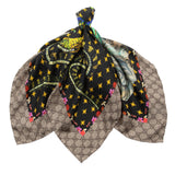 Gucci Silk Dogs and Vase 90cm Scarf
