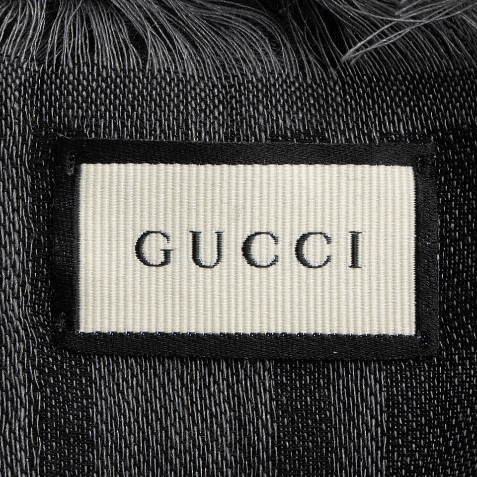 Gucci Silk Wool GG Diamante 140cm Shawl