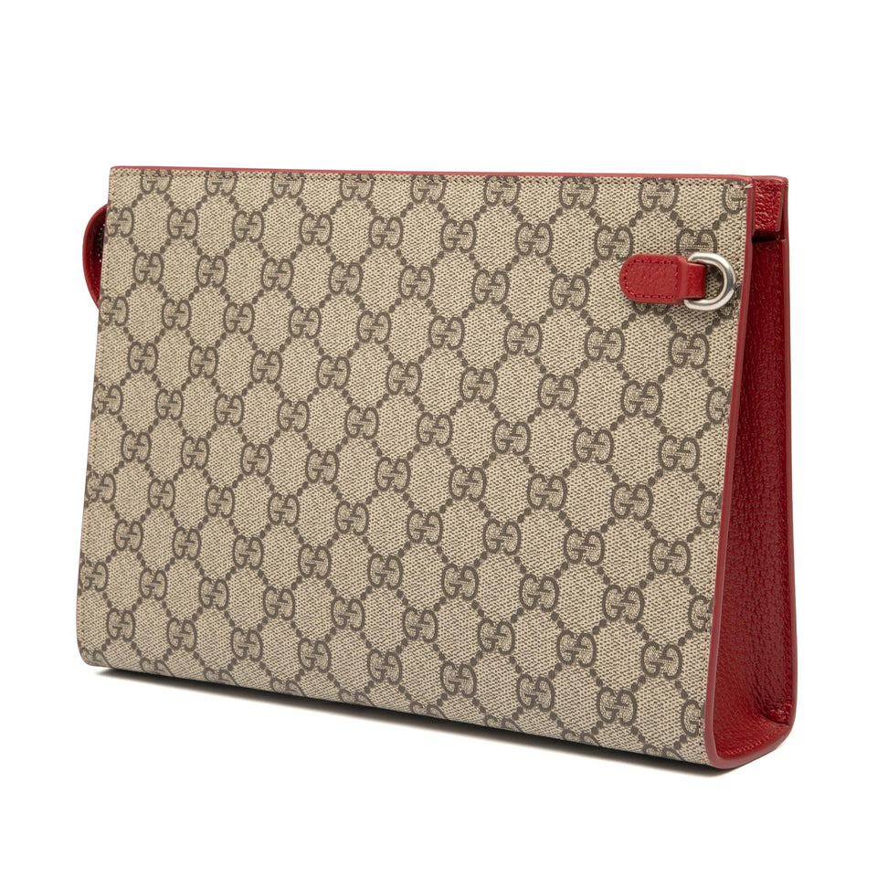 Gucci Small Bicolor GG Supreme Pouch