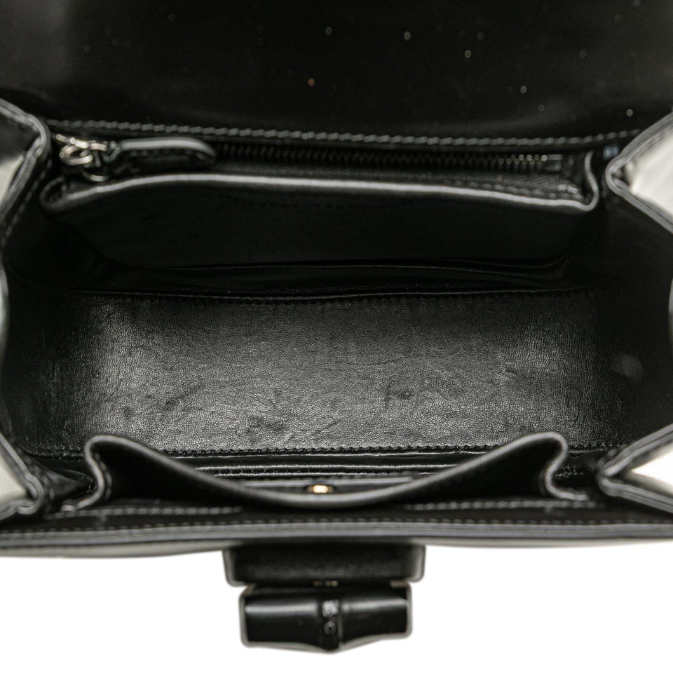 Gucci Small Calfskin 1947 Bamboo Top Handle Bag