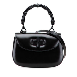Gucci Small Calfskin 1947 Bamboo Top Handle Bag