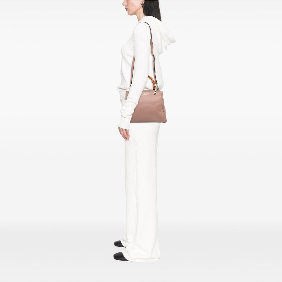 Gucci Small Calfskin Bamboo Shopper Satchel