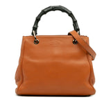 Gucci Small Calfskin Bamboo Shopper Satchel