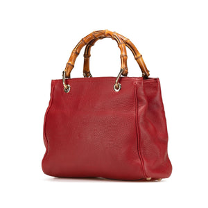 Gucci Small Calfskin Bamboo Shopper Satchel
