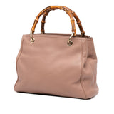 Gucci Small Calfskin Bamboo Shopper Satchel