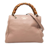 Gucci Small Calfskin Bamboo Shopper Satchel