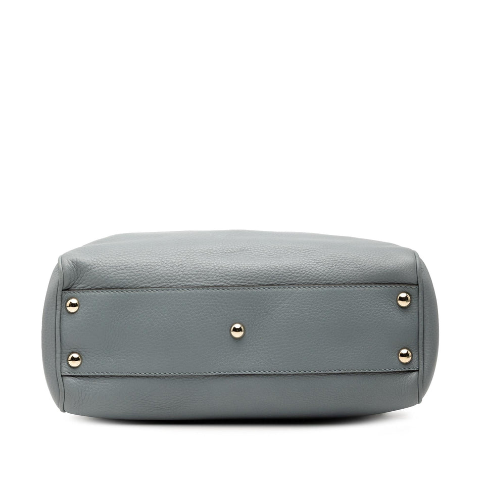 Gucci Small Calfskin Bamboo Shopper Satchel