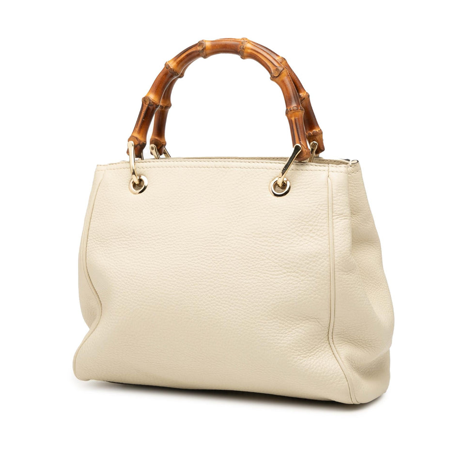 Gucci Small Calfskin Bamboo Shopper Satchel