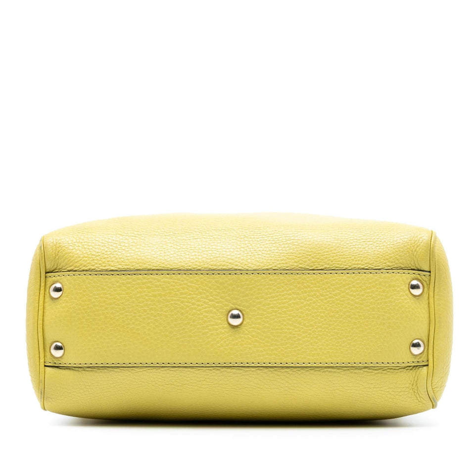 Gucci Small Calfskin Bamboo Shopper Satchel