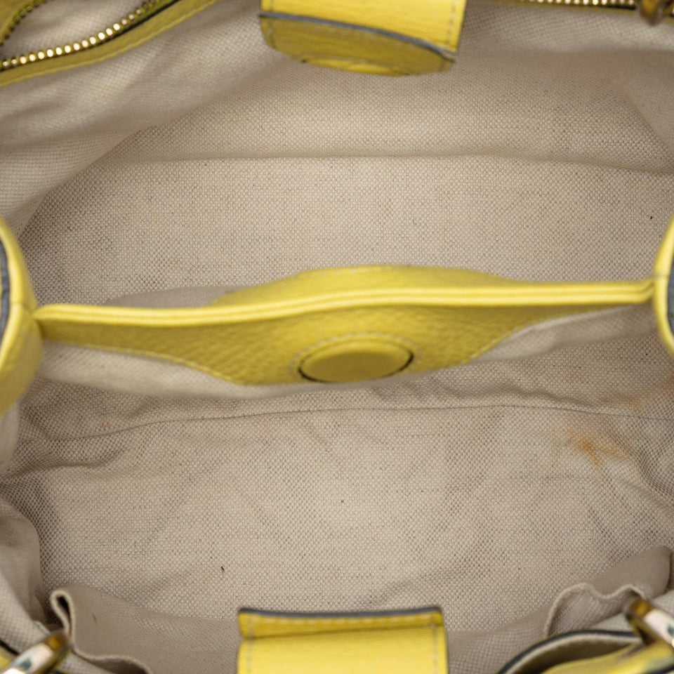 Gucci Small Calfskin Bamboo Shopper Satchel