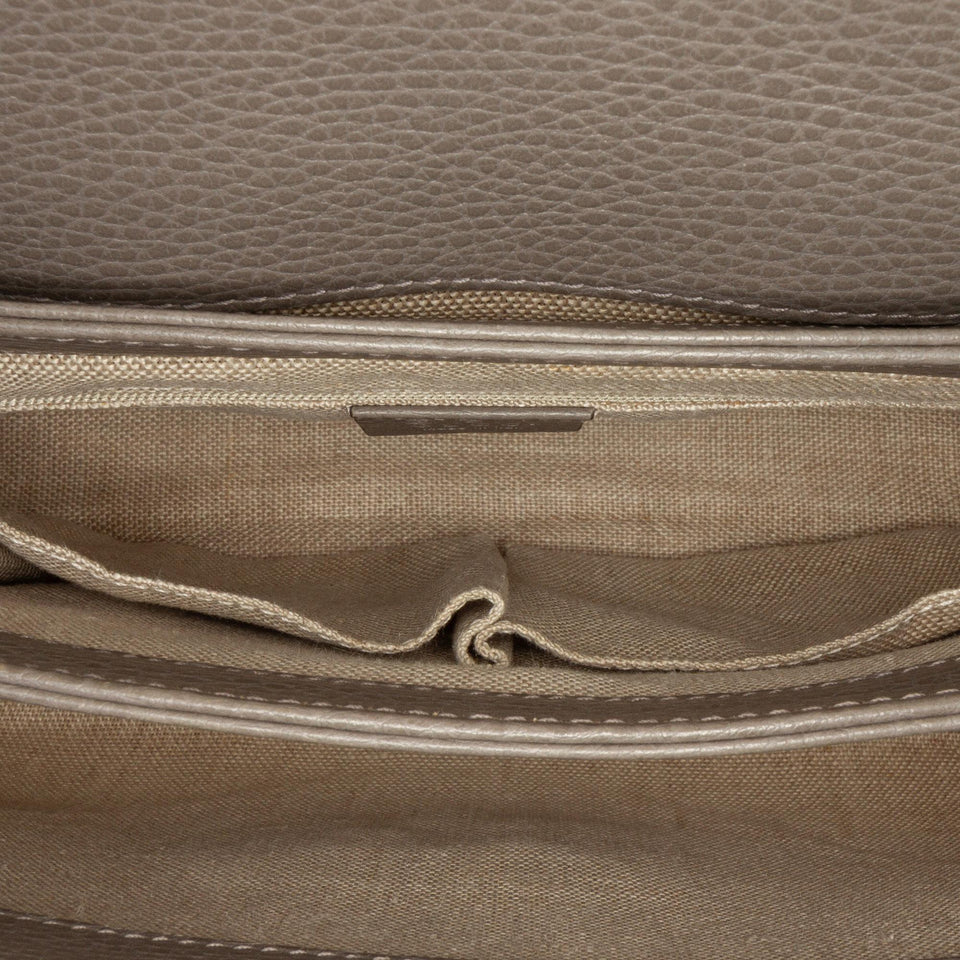 Gucci Small Dollar Calf Interlocking G Satchel
