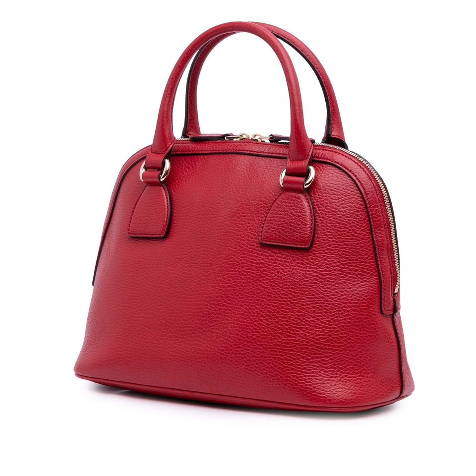 Gucci Small Dollar Calfskin GG Charm Dome Satchel