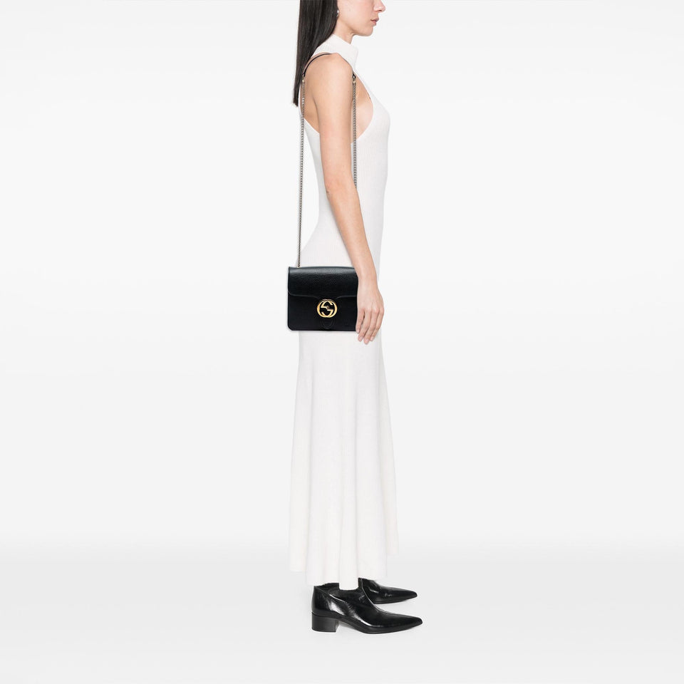 Gucci Small Dollar Calfskin Interlocking G Crossbody