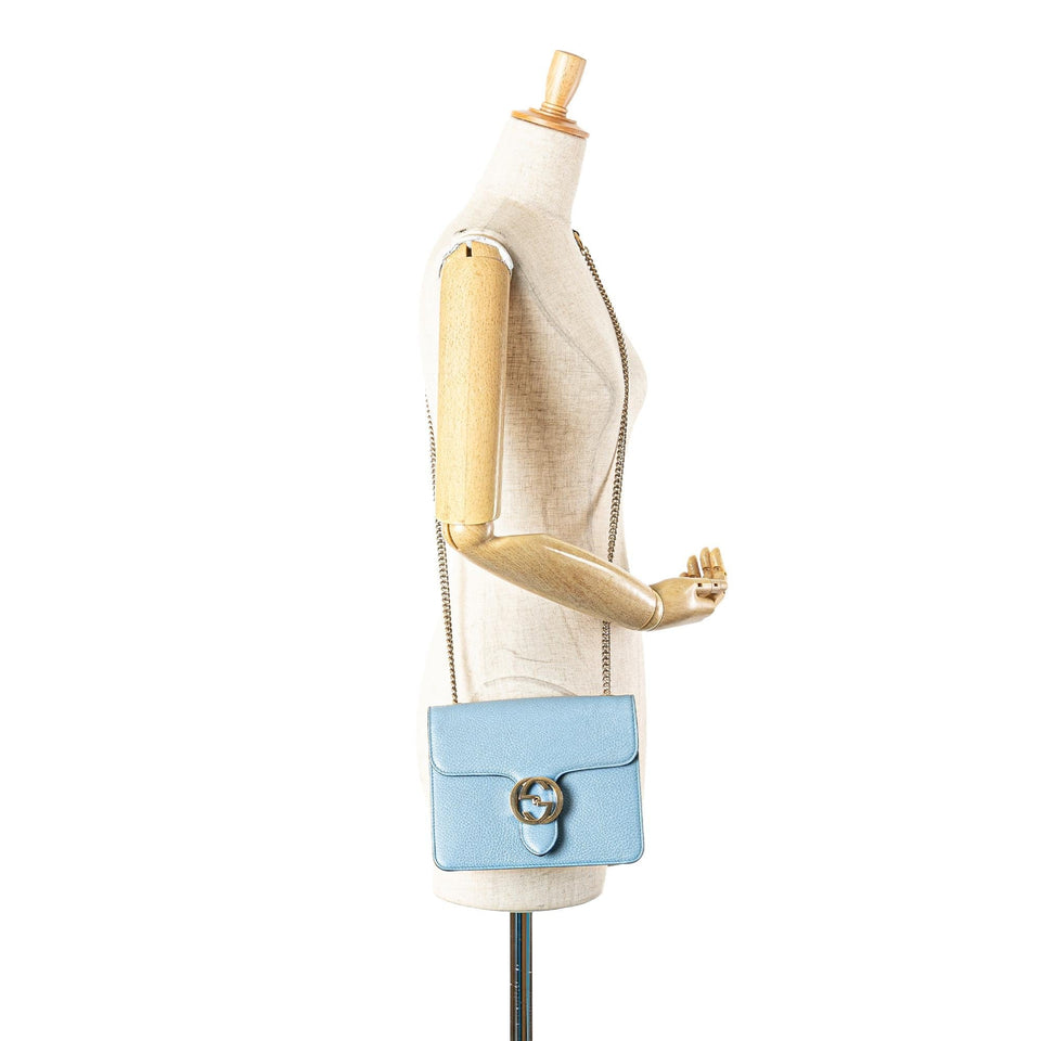 Gucci Small Dollar Calfskin Interlocking G Crossbody