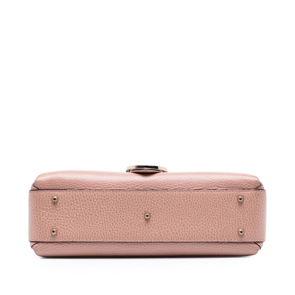 Gucci Small Dollar Calfskin Interlocking G Satchel