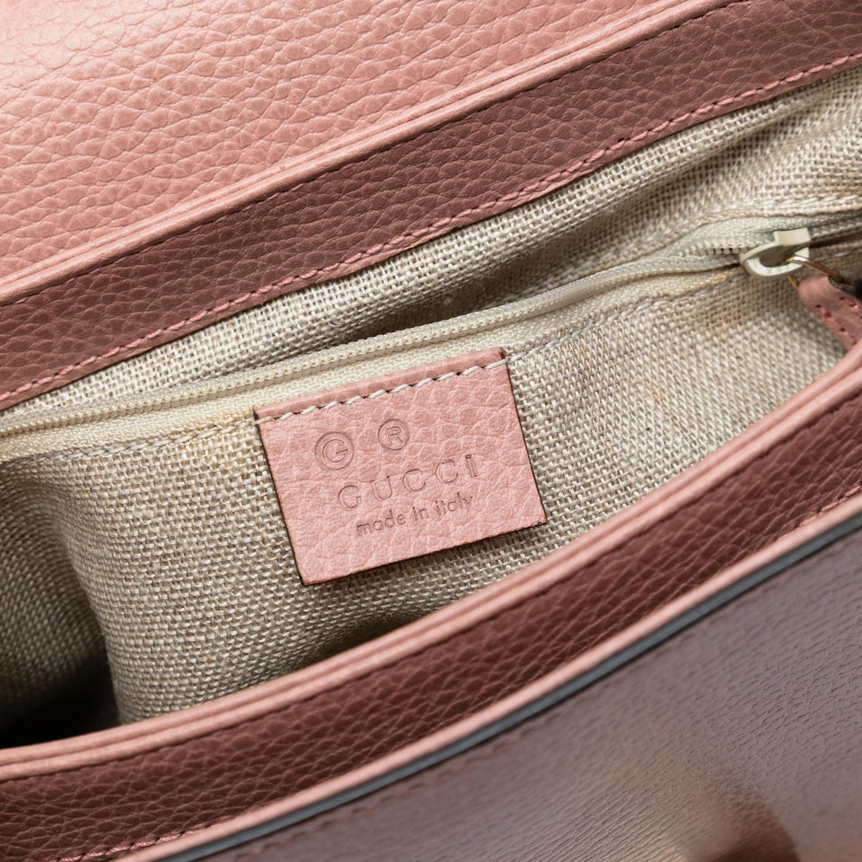 Gucci Small Dollar Calfskin Interlocking G Satchel