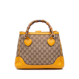 Gucci Small GG Canvas Diana Bamboo Top Handle Tote