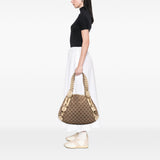 Gucci Small GG Canvas Horsebit Pelham Shoulder Bag
