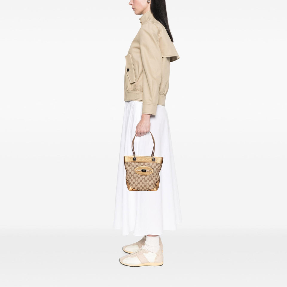 Gucci Small GG Canvas Punch Tote