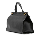 Gucci Small GG Marmont Grained Calfskin Top Handle Satchel