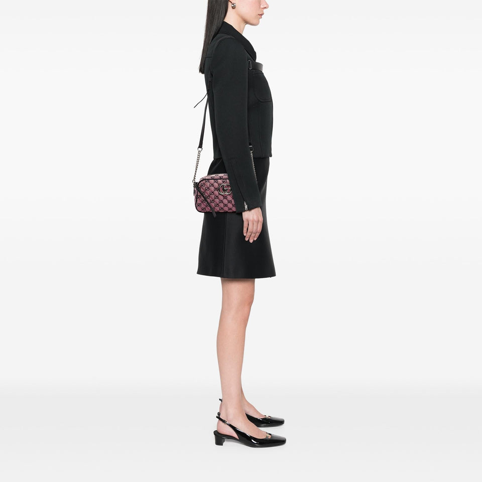 Gucci Small GG Marmont Matelasse Canvas Crossbody