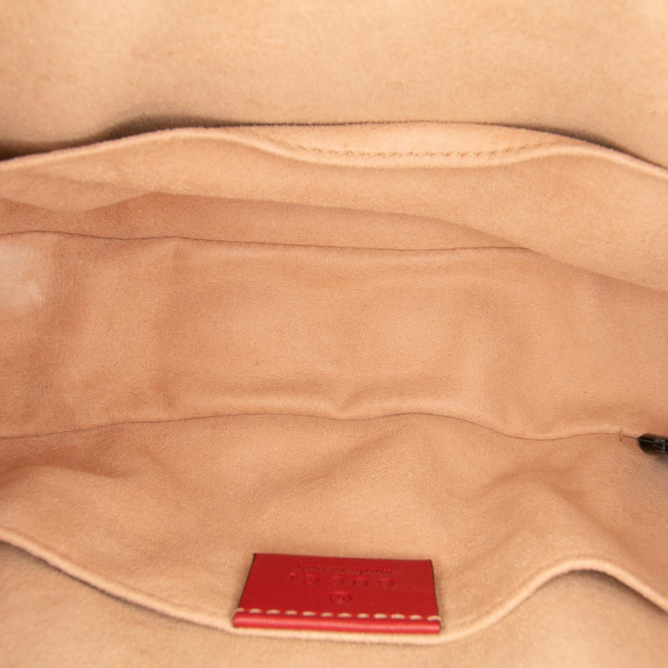 Gucci Small GG Marmont Matelasse Leather Belt Bag