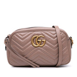 Gucci Small GG Marmont Matelasse Leather Crossbody