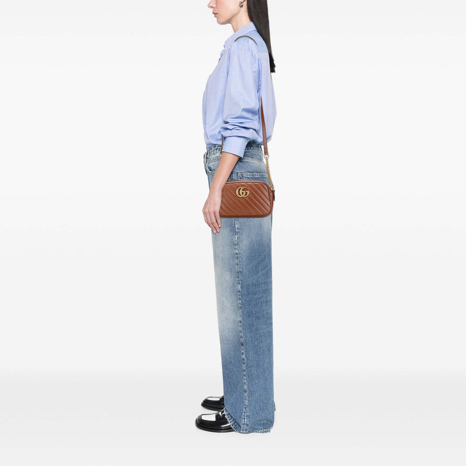 Gucci Small GG Marmont Matelasse Leather Crossbody