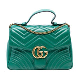 Gucci Small GG Marmont Matelasse Leather Top Handle Bag