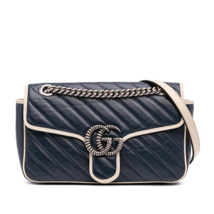 Gucci Small GG Marmont Matelasse Leather Torchon Flap Crossbody