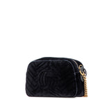 Gucci Small GG Marmont Matelasse Velvet Crossbody