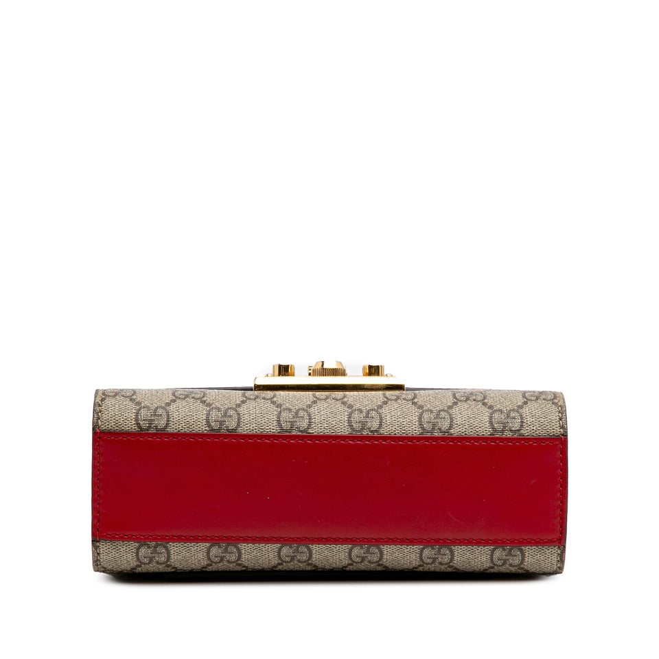 Gucci Small GG Supreme Padlock Crossbody