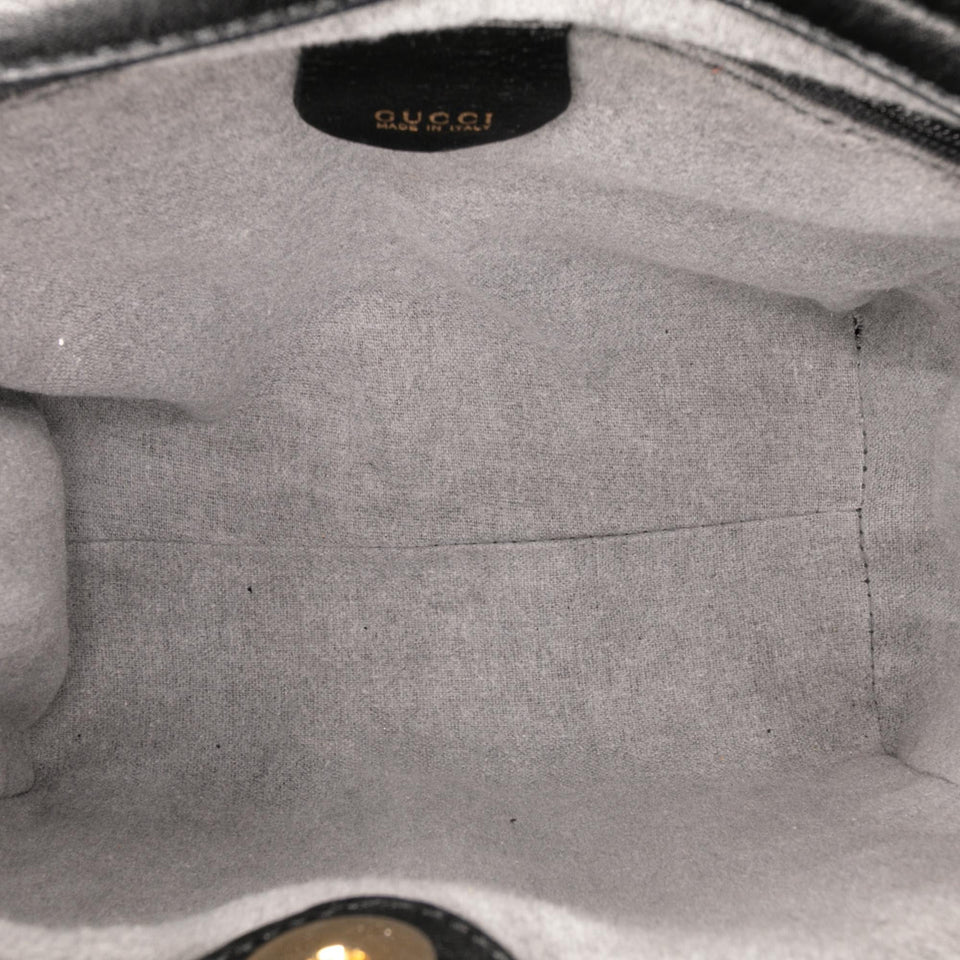 Gucci Small Leather Bamboo Satchel