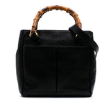 Gucci Small Leather Bamboo Satchel