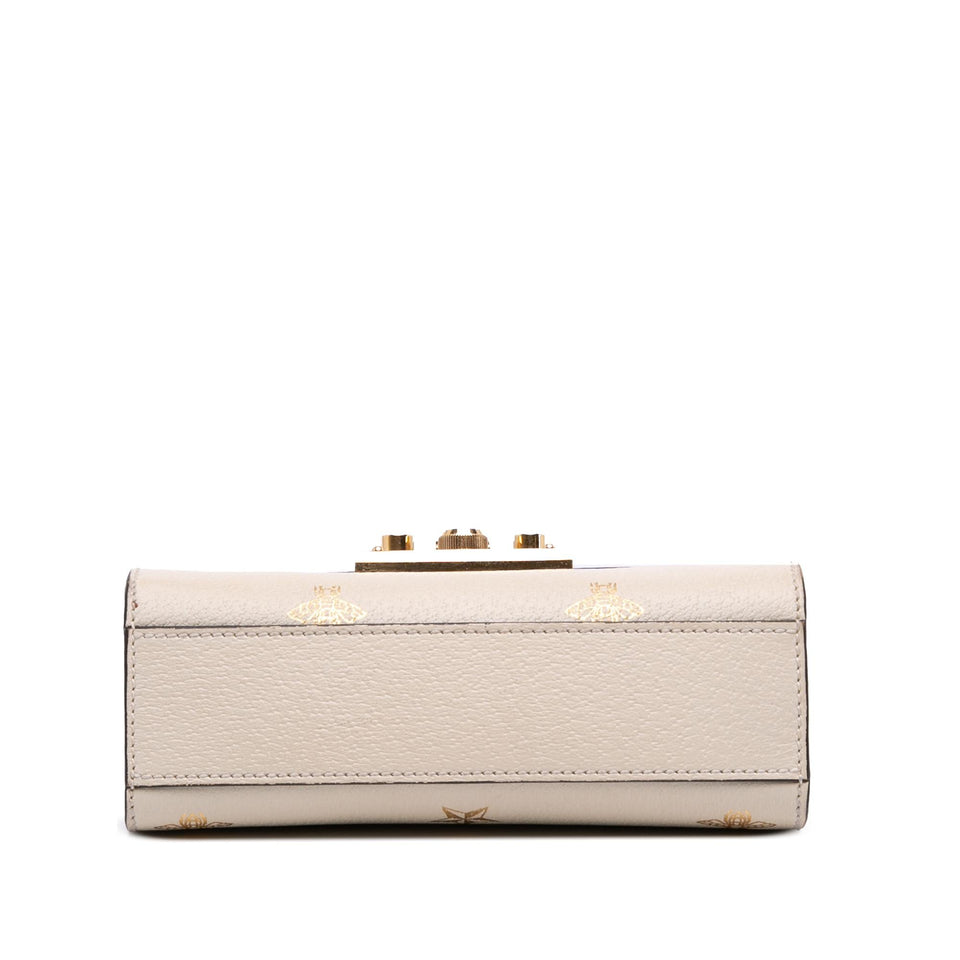 Gucci Small Leather Bee Star Padlock Crossbody