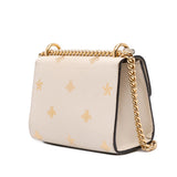Gucci Small Leather Bee Star Padlock Crossbody