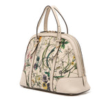 Gucci Small Leather Flora Nice Dome Satchel