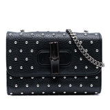 Gucci Small Leather Studded Miss Bamboo Crossbody