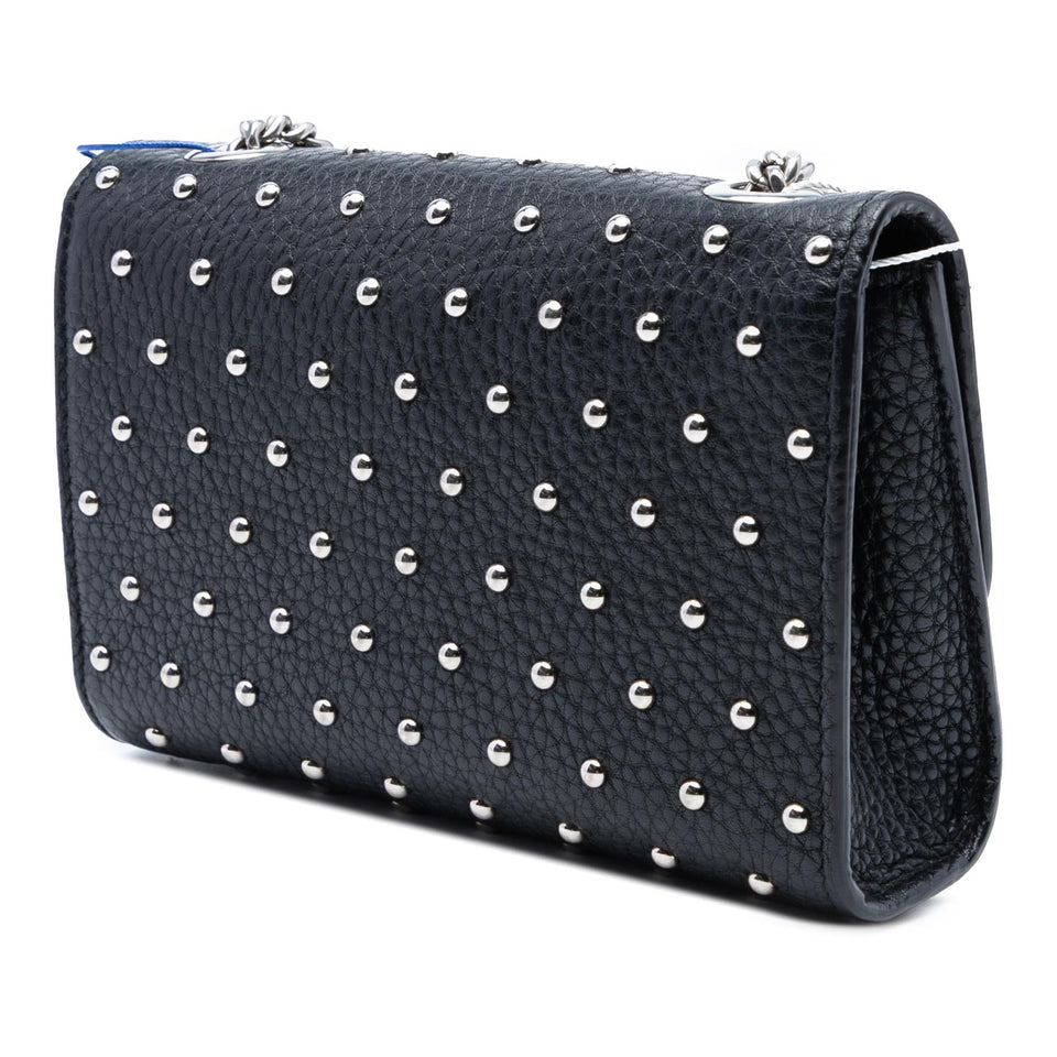 Gucci Small Leather Studded Miss Bamboo Crossbody