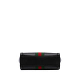 Gucci Small Leather Web Ophidia Satchel