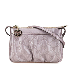 Gucci Small Metallic Guccissima Lovely Crossbody