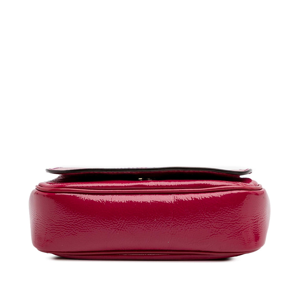 Gucci Small Patent Soho Chain Flap Crossbody