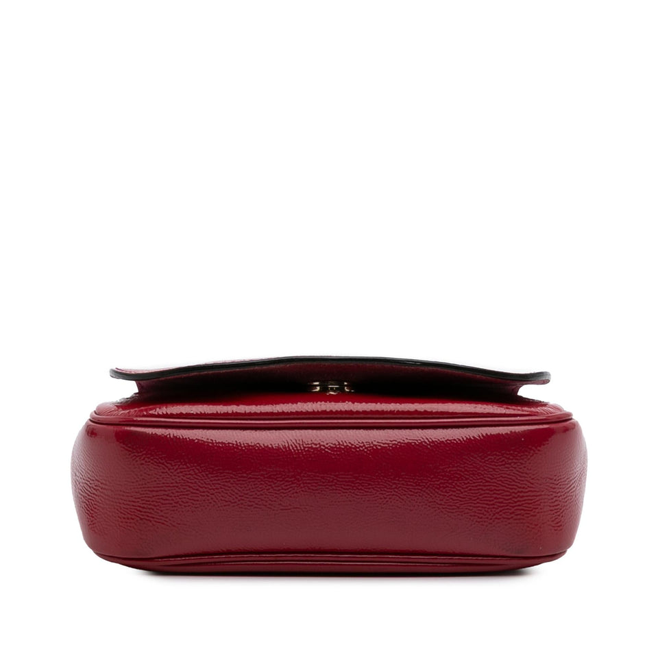Gucci Small Patent Soho Chain Flap Crossbody