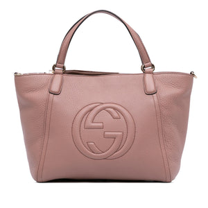 Gucci Small Pebbled Leather Soho Cellarius Satchel