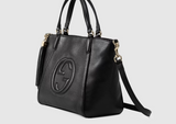 Gucci PEBBLED LEATHER TOP HANDLE SOHO BAG