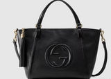 Gucci PEBBLED LEATHER TOP HANDLE SOHO BAG